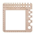 thumbnail image 1 of Visland Knitting Gauge Clear Scale Needle Ruler Wear-Resistant Yarn Wrapping Tool for DIY Sewing Beginners Crafter, 1 of 7