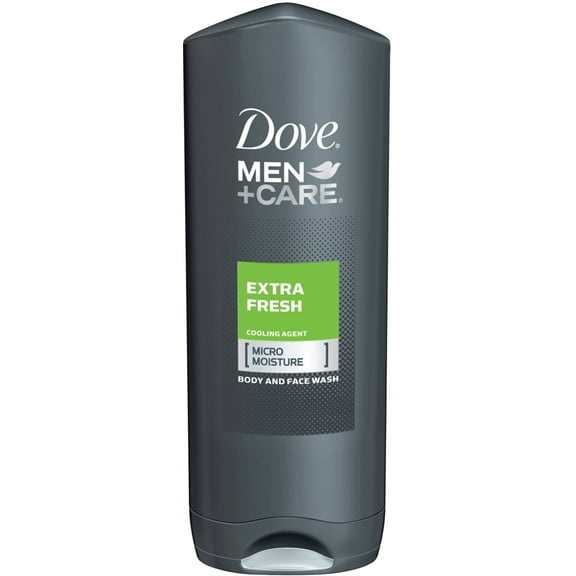 Dove Men CareBody and Face Wash, Extra Fresh 13.5 oz (Pack of 4)
