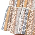 thumbnail image 5 of Lucky Brand Women's Floral Stripe Shoulder Tie Smock Tiered Cotton Summer Midi Dress-Tan / S, 5 of 6