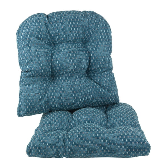 The Gripper Raindrops Universal 15" x 15" Chair Cushions, Set of 2