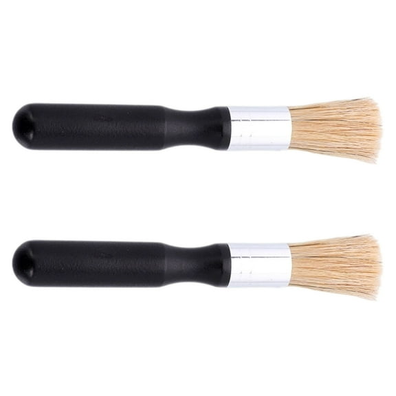 Multipurpose Kitchen Scrub Brush Ergonomic Wooden Handle Soft Bristles Cleaning Tool For Tiles And Countertops