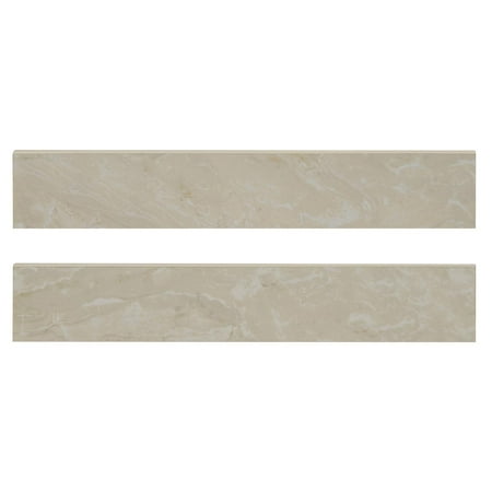MSI Onyx Ivory Bullnose 3 In. X 18 In. Matte Porcelain Wall Tile