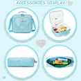 thumbnail image 5 of Kids Rolling Backpacks for Girls with Wheels Backpack for School with Lunch Box Pencil Case for Elementary School Students Kids Carry on Luggage with Wheels Ages 8-10 Blue, 5 of 5