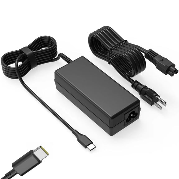 4.33-Inch Black 65W 20V USB-C Laptop Charger Adapter, Fast Charging Type C