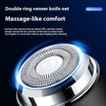 thumbnail image 4 of Becaristey Rasoir Portable Rechargeable pour Voyages d'Affaires Étanche Rasage Barbe Toilettage Mini Portable Or, 4 of 6