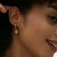 thumbnail image 4 of 14K Gold Plated shell Drop Earrings, Suitable for Women's Polished Brushed Drop Earrings, 4 of 6