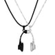 thumbnail image 1 of Collar para mujer, joyería para mujer, collar con auriculares para pareja, colgante con auriculares magnéticos, personalidad creativa, San Valentín, collar con auriculares para pareja., 1 of 3