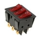 thumbnail image 4 of Interruptor de tipo negro 16A / 30A 250V 9 pines encendido / apagado shamjiam Interruptores de potencia basculante de 9 pines, 4 of 8