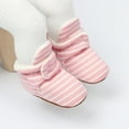 thumbnail image 4 of MHZLDYZ Toddler Slip On Shoes Warm Stay Winter Infant Girl Baby Shoes Crib Fleece Boy Slipper Non-Slip On Bootie Baby Shoes Sock Shoes for Baby Boy Kid Shoes Boys Shoes(Pink,3-6 Months), 4 of 6