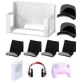 thumbnail image 1 of Wall Mount Compatible with Xbox Series S, Thick Wall Mount Set with 4pcs Controller Holder 2 Pcs Headphone Hanger Metal Stand Compatible with Xbox Series S, 1 of 6