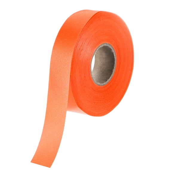 Uxcell 1-Pack Extra Wide Single Fold Bias Tape, 1 Inch x 55 Yards Satin Bias Tape for Sewing/Quilting/Hemming [Orange]