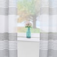 thumbnail image 6 of Danolapsi Sheer Window Curtains Horizontal Striped Curtains Balance Privacy & Light ,Grommet Top Elegant Vertical Voile Textured Window Dressings For Door Bedroom Living Room, 6 of 9