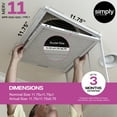 thumbnail image 2 of Simply Filters 11.75x11.75x1 MERV 11, MPR 1000, AC Furnace HVAC Air Filter (24 Pack), 2 of 8