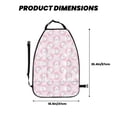thumbnail image 2 of Fuzoiu Cute Rabbit Print 2 Pack Kick Mat Back Seat Protector With 3 Storage Pockets, Universal Car Seat Back Organizer For Kids Pets, Waterproof Backseat Protector For Most Car, 2 of 8