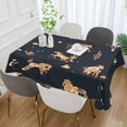 thumbnail image 5 of Tablecloth 54" x 72" Watercolor Cactus Horses Rectangle Table Cloth Stain-Resistant Dining Table Cover for Home Dinner Party House Decor, 5 of 7