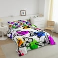 thumbnail image 3 of Erosebridal Butterfly Bedding Twin Comforter Set, Watercolor Print Down Comforter, Teens, Microfiber, 3 of 7