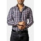 thumbnail image 4 of Camisa Hombre Casual Cuadros Negros, Blancos, Rojos Platino, 4 of 6