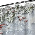 thumbnail image 4 of Rideau de Douche pour Salle de Bain, Gnomes de Sapin de Noël, Rideau de Salle de Bain Court, Imperméable, Rideaux de Salle de Bain Simples, Crochets Inclus, 72x72 Pouces, 4 of 5
