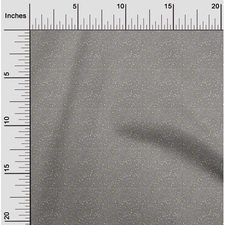 oneOone Viscose Jersey Medium Gray Fabric Dot & Star Sewing Fabric By The Yard Printed Diy Clothing Sewing Supplies 60 Inch Wide