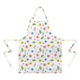 thumbnail image 2 of Pioneer Flower Floral Print Pattern Apron for Women and Men, Cotton Linen Waterproof with Pockets, Adjustable, 33x27 Inch for Kitchen, Gardening, BBQ, Salon, 2 of 6