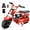 Red, variant on FRP GMB100 Performance 99cc Gas Powered Mini Dirt Bike, 28MPH Off-Road Motorcycle with Hydraulic Brakes, Suspension & SunF All-Terrain Tires – Black