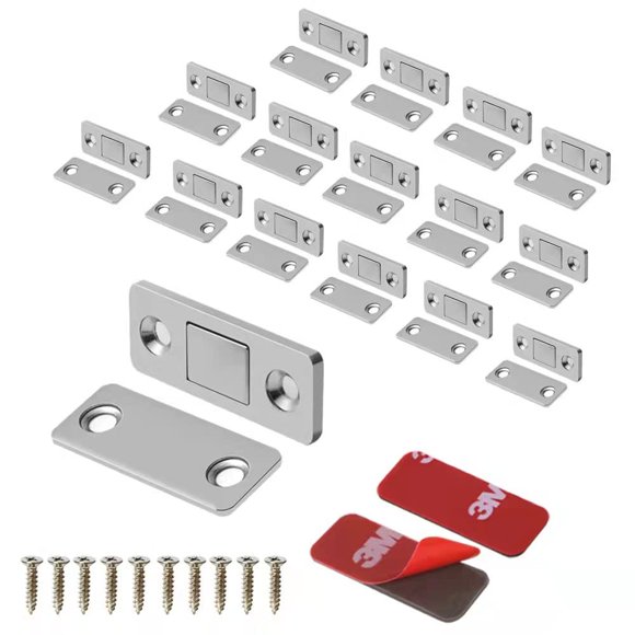 Cierres magnéticos para gabinete Mousike, 16 piezas, acero inoxidable, 6,8 kg