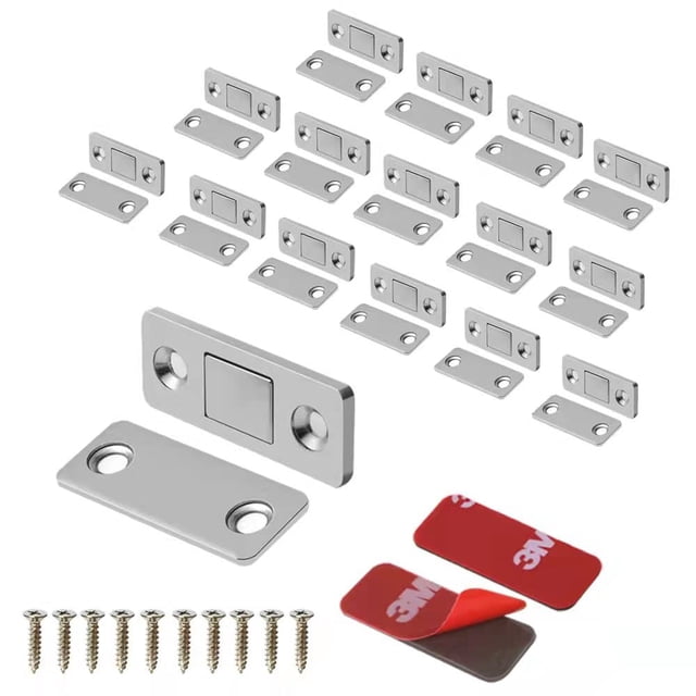 Cierres magnéticos para gabinete Mousike, 16 piezas, acero inoxidable, 6,8 kg