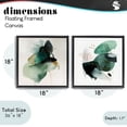 thumbnail image 3 of Stupell Industries Transitional Fluid Abstract Harmonies Black 2pc Floating Frame Art Set, 18 x 18 each, by Svetlana Aleynikova, 3 of 7