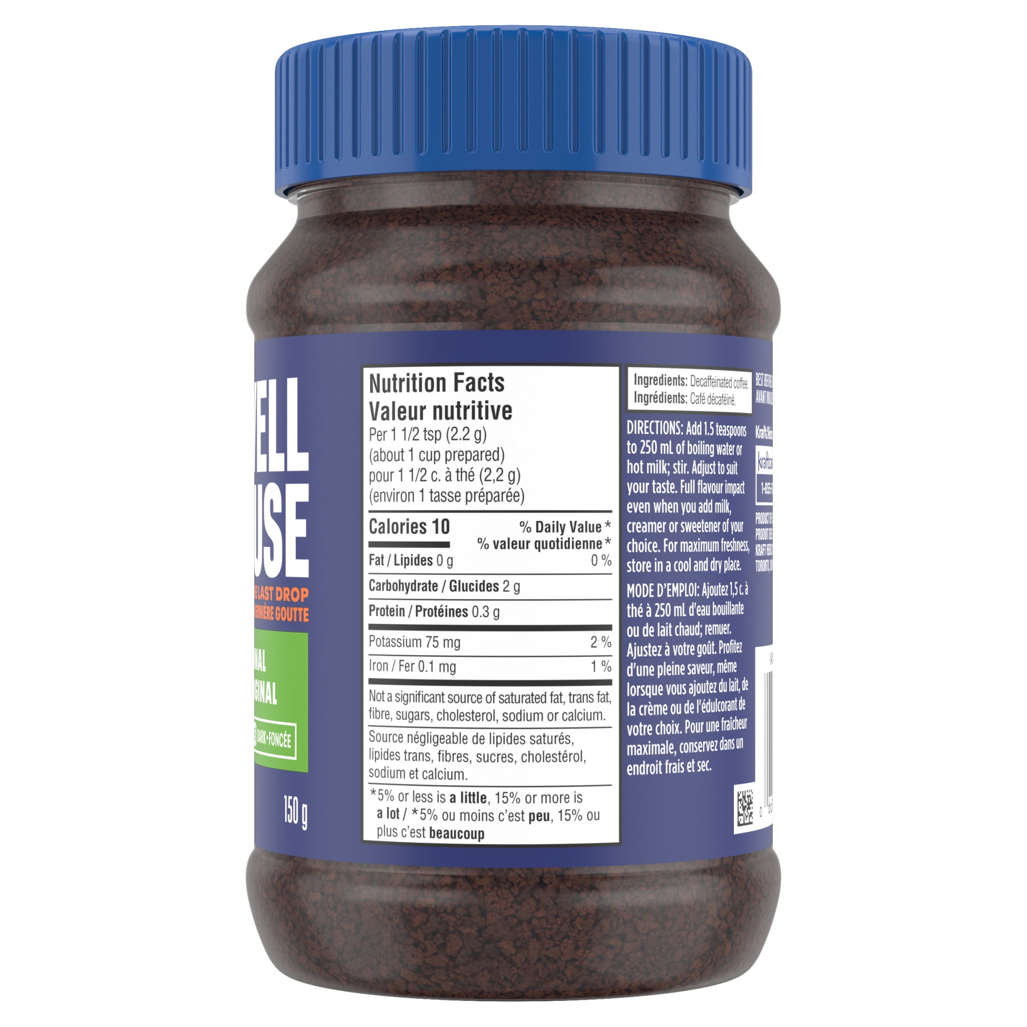 Maxwell House Decaf Instant Coffee, 150g