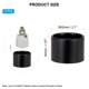 thumbnail image 2 of Anillo de sombra de casquillo de luz Uxcell, partes de soporte de lámpara colgante de metal de 40 mm, negro 4Pcs, 2 of 7