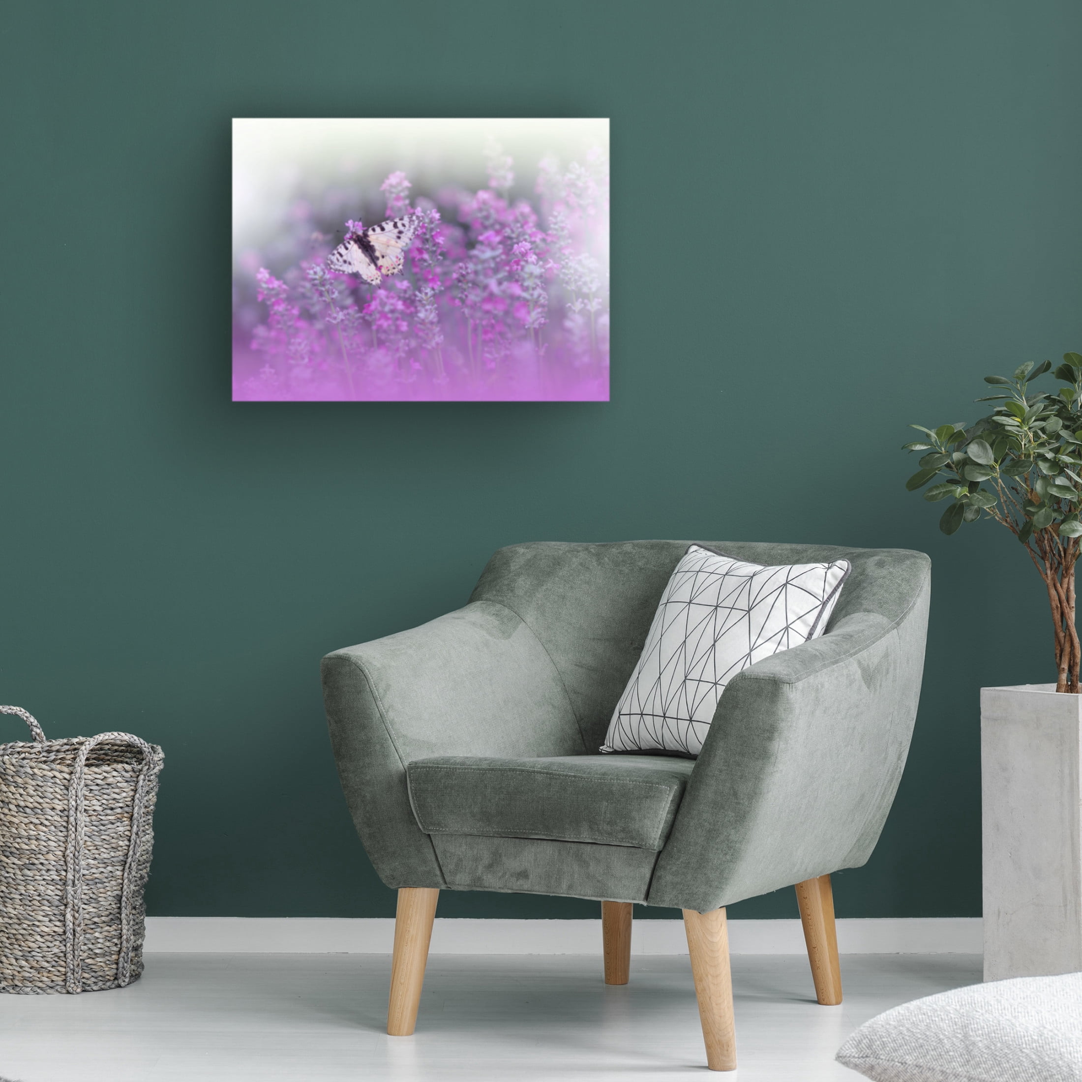 Canvas Wall Art - Juliana Nan 'Queen Of Flowers Ii' Wall Art for Living Room, Bedroom, or Office Décor by Trademark Fine Art - 19 x 14 Inches