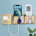 thumbnail image 4 of Wall Mount Phone Holder Phone Stand with Data Cable Receiving Hole Multi Purpose Phone Charging Dock with Adhesive Phone Holder for Shower/Charging Compatible with and, 4 of 6