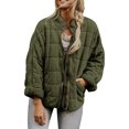thumbnail image 2 of Uinagy Women's Solid Color Stand Collar Cotton Jacket, 2 of 5