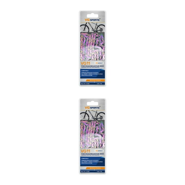 maskred Carbon Steel Easy To Install Wide Compatibility Bike Chain For Mountain And Road Bikes Stylish Colorful 11 Speed 2Set