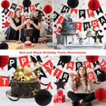 thumbnail image 3 of Decoraciones de cumpleaños meowtastic Happy Birthday en rojo y negro, 3 of 6