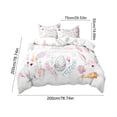thumbnail image 3 of Easter Bedding Set with Rabbit and Egg Cartoon Pattern - 3 Piece Duvet Cover and Pillowcases for Festive Home Decor, 3 of 6