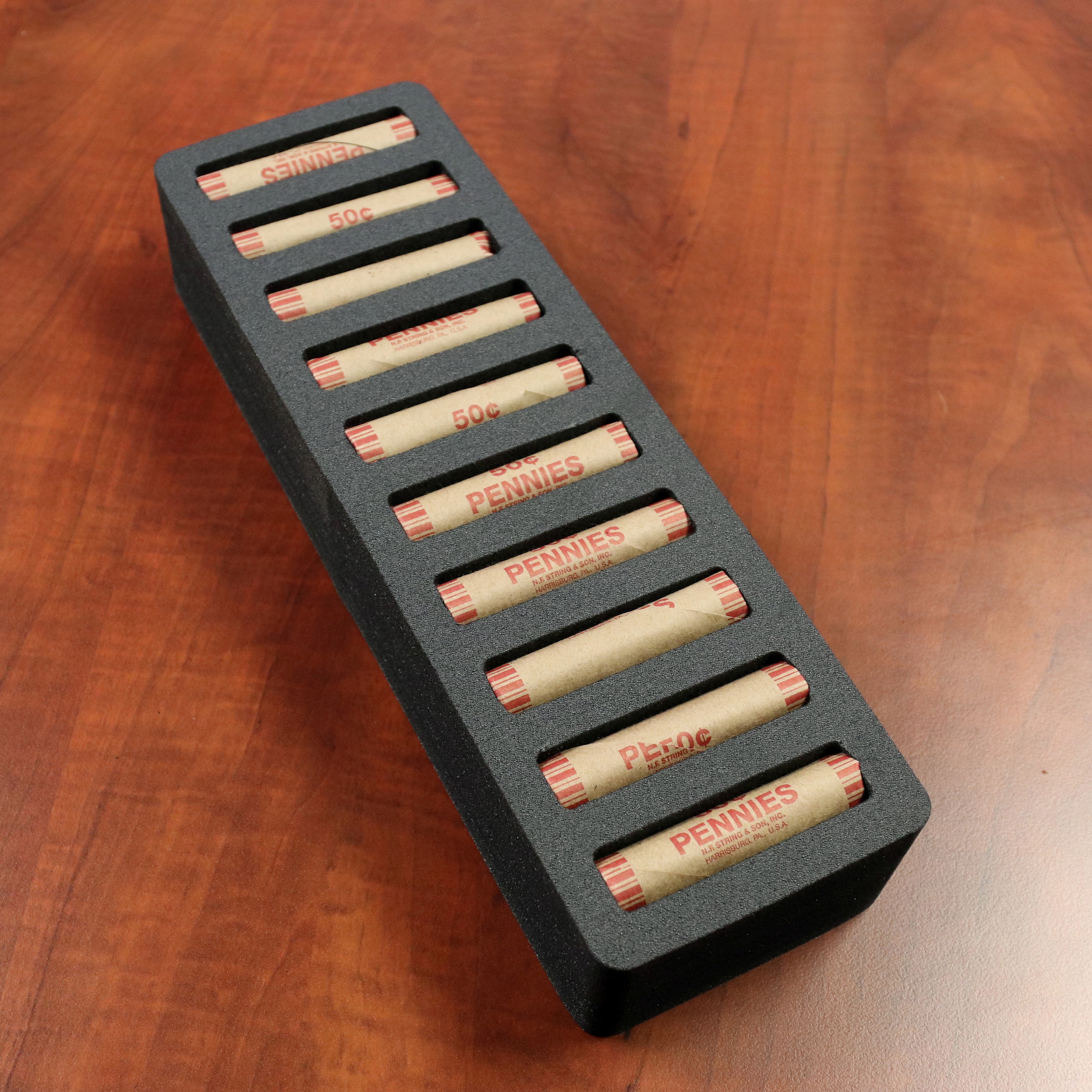 Polar Whale Rolled Coin Storage Organizer Tray Stackable Holds Pennies