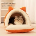 thumbnail image 6 of Removable and Washable Winter Closed-Off Cat Bed, Winter Cave, Warm Foldable Secure Pet Nest for Indoor Cats & Small Dogs, Comfor Plush Snuggle Hut for Cat Puppy, Pets, 6 of 10