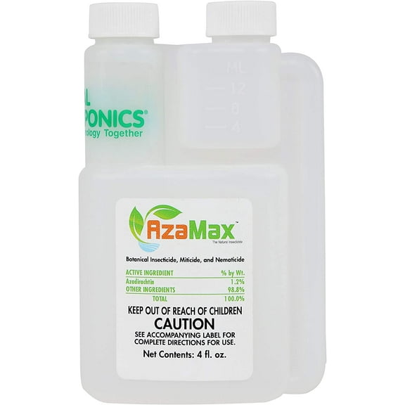 Hydro Worlds AzaMax Pest Control Fertilizers, 4 fl. oz. with Natural Ingredients
