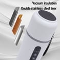 thumbnail image 4 of 500ml Car Portable Heating Cup Portable Travel Electric Cup Stainless Steel Car Electric Kettle Car Coffee Maker for Car Truck, 4 of 7
