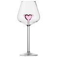 thumbnail image 1 of (Copa de vino Love/500ml) Copa de vino rosa de cristal de borosilicato alto, 1 of 14