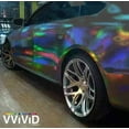 thumbnail image 5 of Black Holographic Chrome Vinyl Tile Sticker Architectural Vinyl Adhesive Decal Decor Film Car Wrap VViViD, 5 of 5