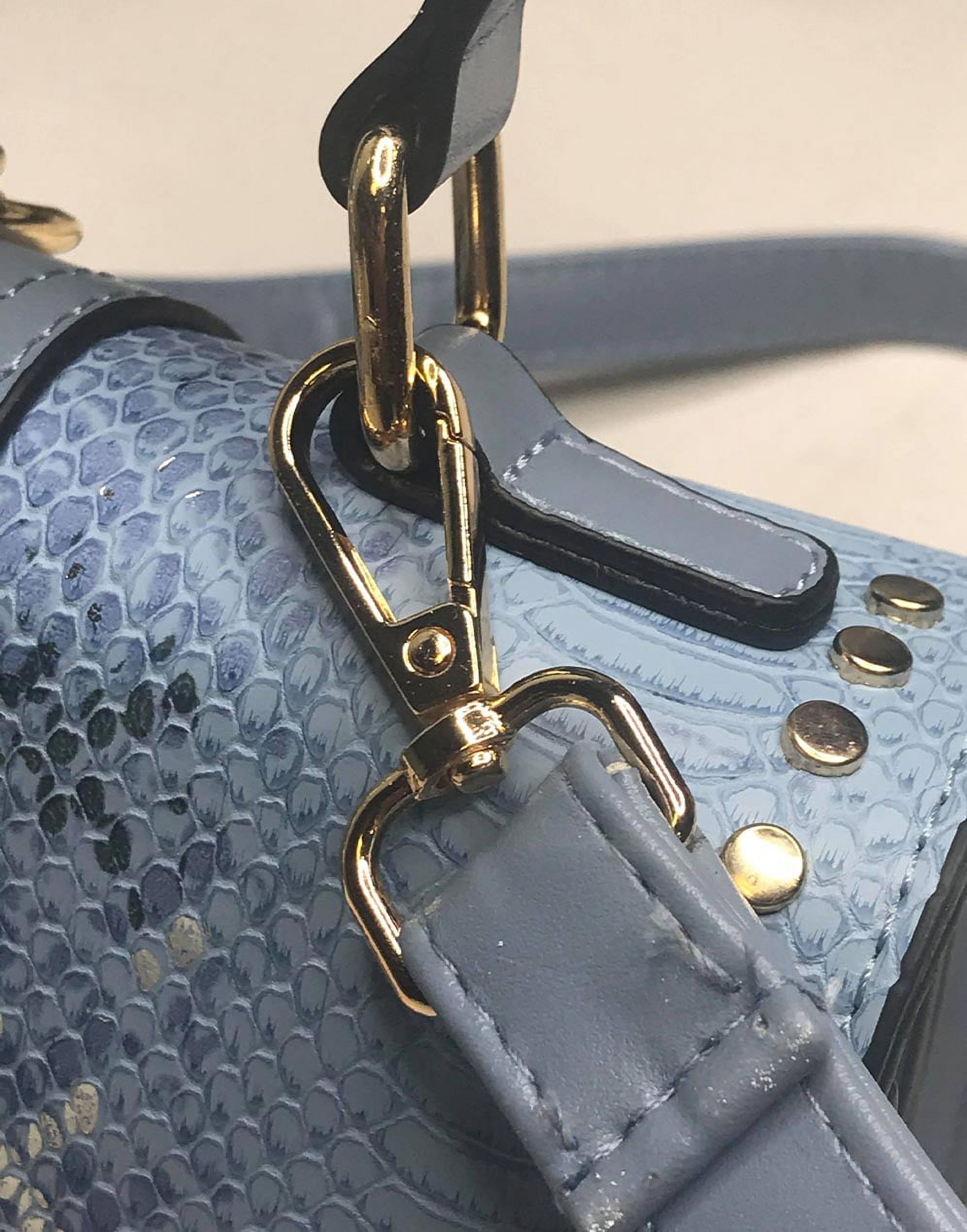 CJSHOPPE WOMEN HANDBAG CROSSBODY TOTE NYLON SNAKESKIN BAG