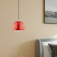 thumbnail image 5 of Livex Lighting 1-Light Modern Metal Single Pendant with Shade in Shiny Red, 5 of 9