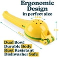 thumbnail image 3 of IXIR Aluminum Built 2 in 1 Lemon Lime Juicer With Long Hand Press Squeezer For Seedless Juice, 3 of 9