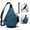 BLUE BLACK, variant on 19L Water-Resistant Sling Backpack for Men, Crossbody Travel Bag with 8 Pockets for Hiking, Outdoor & Daily Use, Black