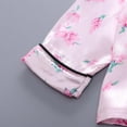 thumbnail image 4 of Stylish Lapel Collar Long Sleeve Pajama Set For Girls Cozy Two Piece Loungewear And Comfortable Sleepwear Outfit For Toddlers, 4 of 8