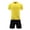 Yellow, variant on Xyant Boys Quick Dry Short Sleeve T-Shirt and Mesh Shorts Soccer Set (Blue,13-14 Years)