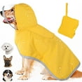 thumbnail image 4 of Ljxge Waterproof Dog Raincoat With Hood And Reflective Stripes Adjustable Poncho For Large Medium Small Dogs Rainy Day Walk Safety Orange Size Xs, 4 of 9