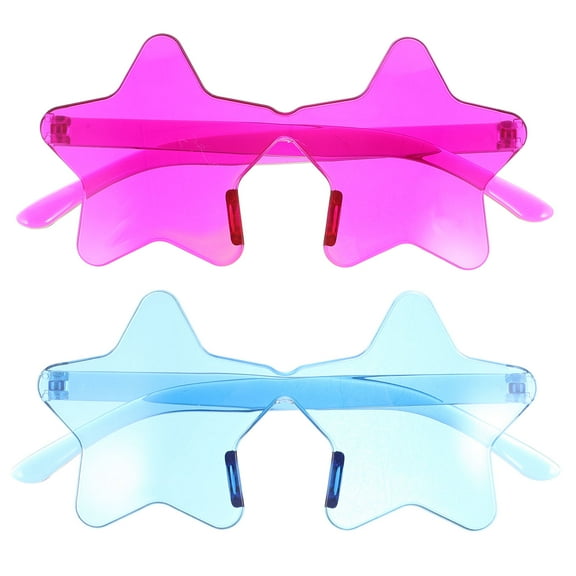 Masteelf 2pcs Decorative Star Sunglasses Beach Sun Glasses Birthday Party Favors